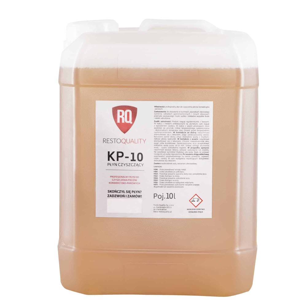 Płyn do mycia pieców KP-10 | płyn do systemów myjących | 10l