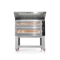 Piec do pizzy 1 komorowy na podstawie, 1 x 4 x 350mm Cuppone Leonardo LN2T/1TS