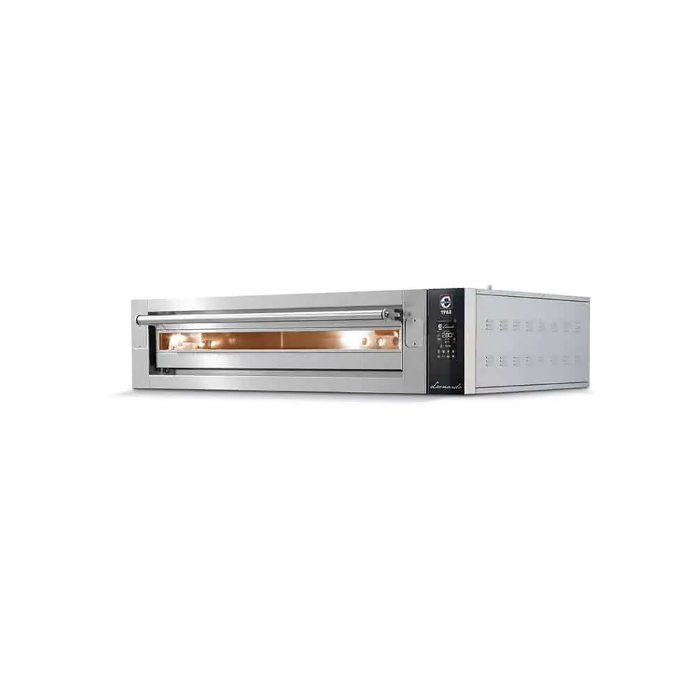 Piec do pizzy 1 komorowy na podstawie, 1 x 6 x 350mm / 2 x 500mm Cuppone Leonardo LN3T/1TS