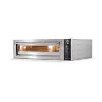 Piec do pizzy 1 komorowy na podstawie, z podwyższoną komorą 1 x 6 x 350mm / 1 x 2 x 500mm Cuppone Leonardo LN3T/1TSH