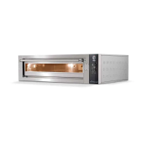 Piec do pizzy 1 komorowy na podstawie, z podwyższoną komorą 1 x 6 x 350mm / 1 x 2 x 500mm Cuppone Leonardo LN3T/1TSH