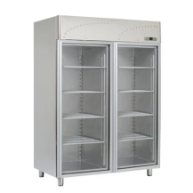 Szafa chłodnicza przeszklona dwudrzwiowa GN 2/1, 1420x800x2000, RM GASTRO LS - 140 SV