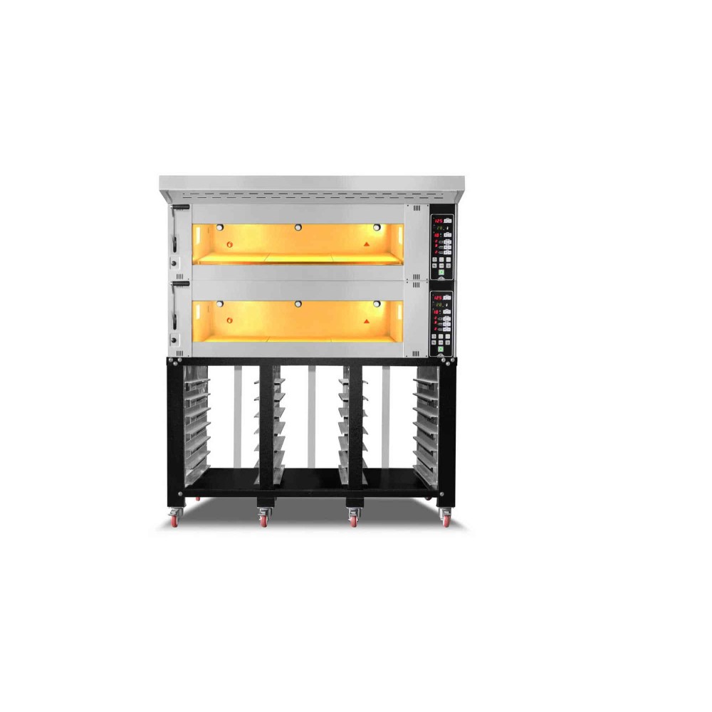 Piec piekarniczy modułowy 2-komorowy | elektryczny | 24,4 kW | 400V | 1660x1400x1930 | MD/1400/1