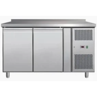 Stół mroźniczy - 2 drzwi - blat z rantem, 1360x700x940, REDFOX MFT-2D