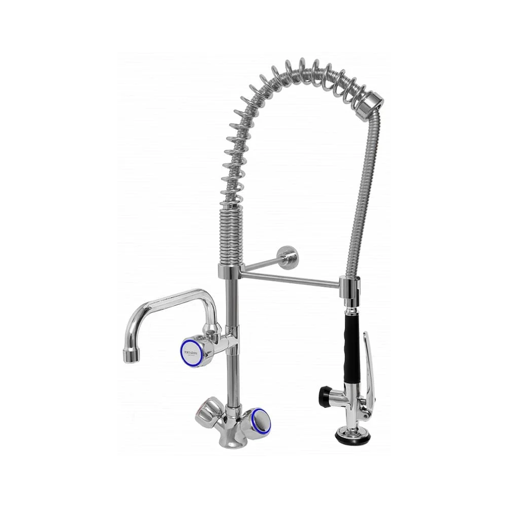 Bateria zlewozmywakowa stojąca - spryskiwacz + wylewka Hydrostop Mini 1 C