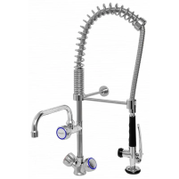 Bateria zlewozmywakowa stojąca - spryskiwacz + wylewka Hydrostop Mini 1 C