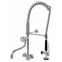 Bateria zlewozmywakowa stojąca - spryskiwacz + wylewka Hydrostop Mini 1 S