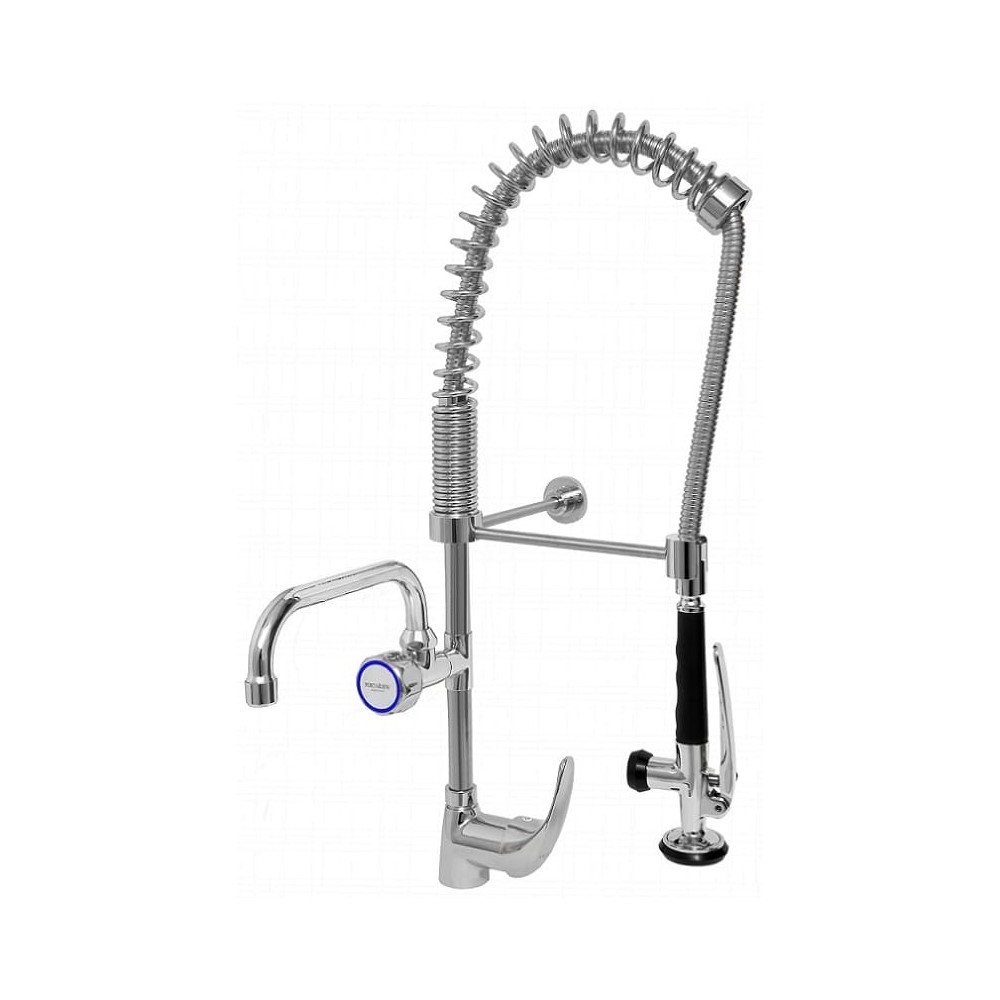 Bateria zlewozmywakowa stojąca - spryskiwacz + wylewka Hydrostop Mini 2 C