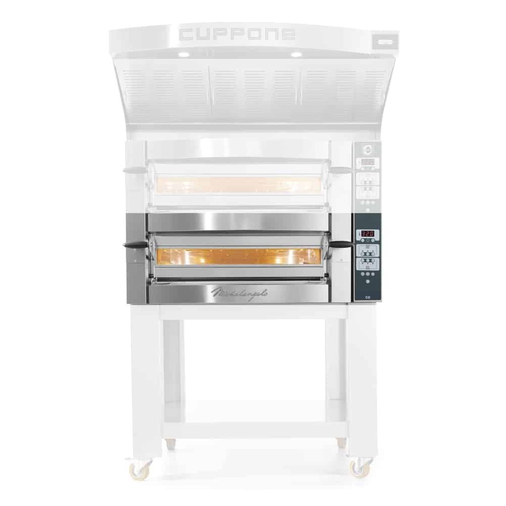 Piec do pizzy 1 komorowy, na podstawie, 4 x 350mm Cuppone Michelangelo ML435/1CD