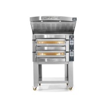 Piec do pizzy 2 komorowy, na podstawie, 2 x 4 x 350mm Cuppone Michelangelo ML435/2CD
