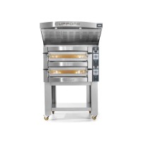 Piec do pizzy 2 komorowy, na podstawie, 2 x 4 x 350mm Cuppone Michelangelo ML435/2CD