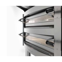 Piec do pizzy 2 komorowy, na podstawie, 2 x 4 x 350mm Cuppone Michelangelo ML435/2CD