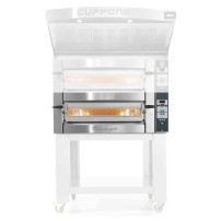 Piec do pizzy 1 komorowy, na podstawie, załadunek szeroki 6 x 350mm Cuppone Michelangelo ML635L/1CD