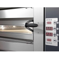 Piec do pizzy 1 komorowy, na podstawie, załadunek szeroki 6 x 350mm Cuppone Michelangelo ML635L/1CD