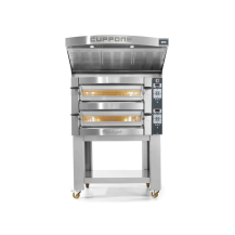 Piec do pizzy 2 komorowy, na podstawie, 2 x 9 x 350mm Cuppone Michelangelo ML935/2CD