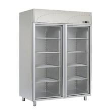Szafa mroźnicza przeszklona dwudrzwiowa GN 2/1, 1420x800x2000, RM GASTRO MS - 140 SV