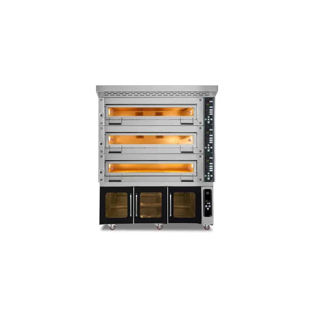 Piec piekarniczy modułowy 3-komorowy | elektryczny | 34,5 kW | 400V | 1660x1020x2050 | MT/1200/2