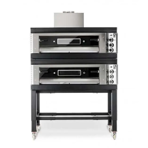 Piec do pizzy gazowy na gaz ziemny, 2 komorowy, 2 x 6 x 300mm, piec głęboki, OEM SG69/2 MET