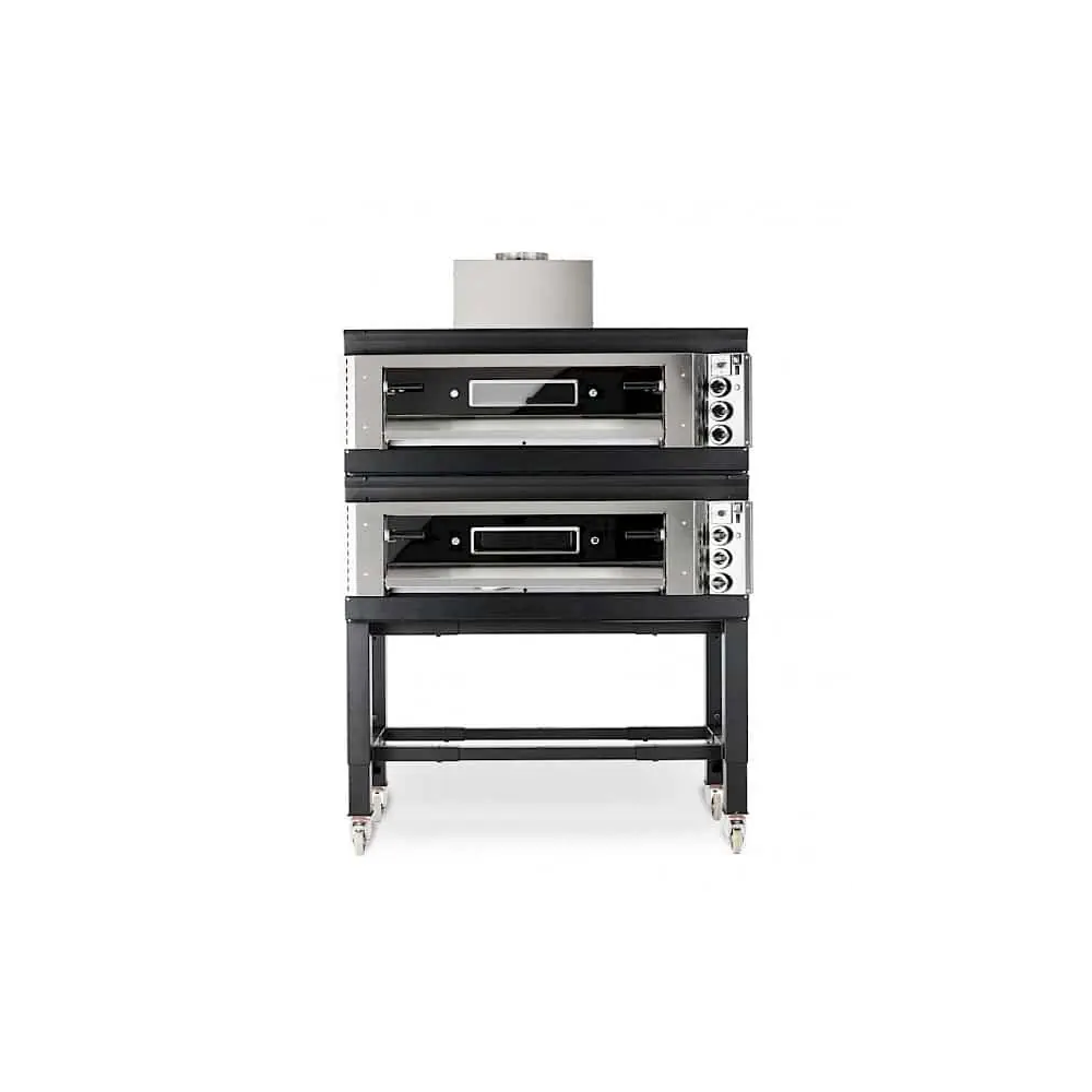 Piec do pizzy gazowy na gaz z butli (LPG), 2 komorowy, 2 x 6 x 300mm, piec głęboki, OEM SG69/2 LPG