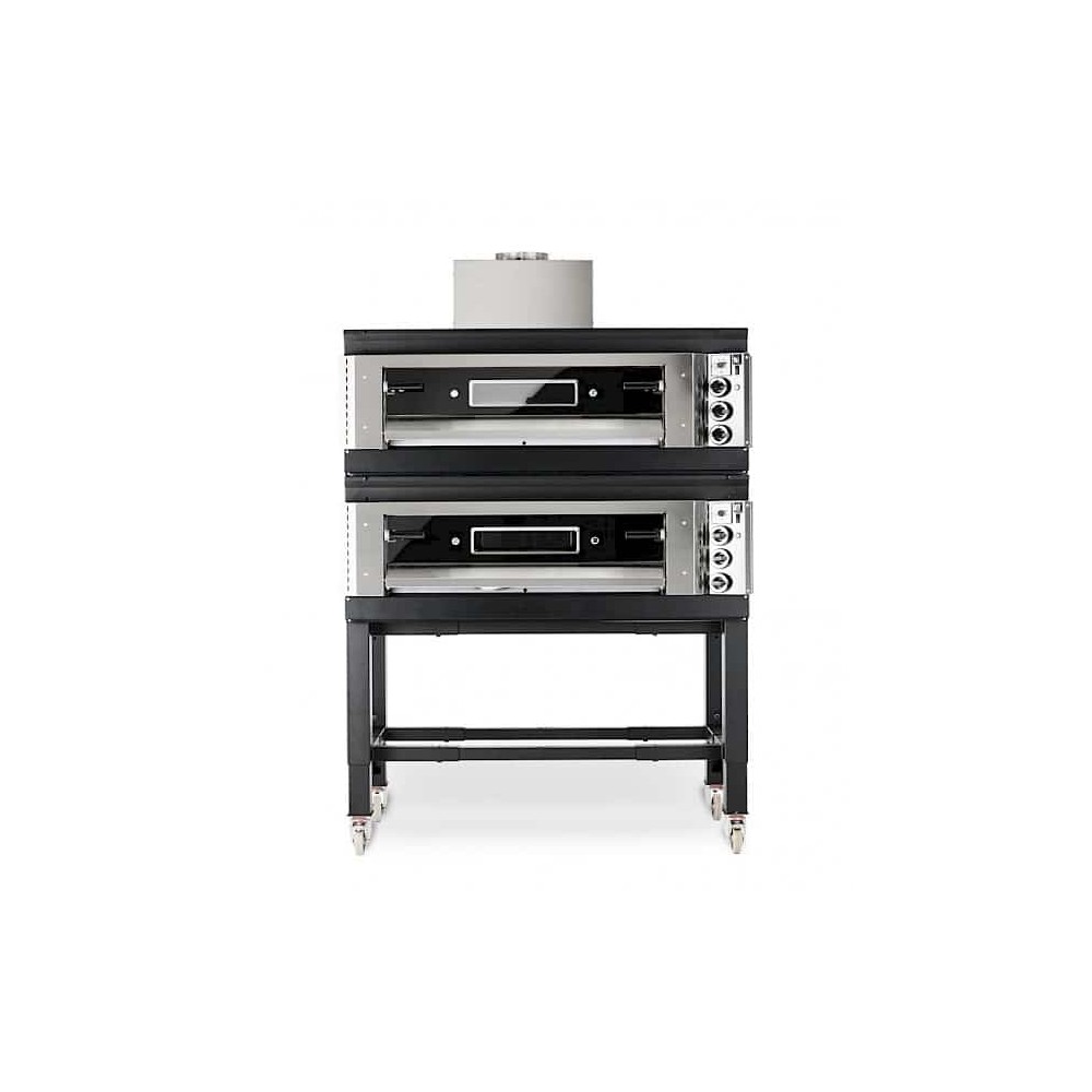 Piec do pizzy gazowy na gaz z butli (LPG), 2 komorowy, 2 x 9 x 300mm, OEM SG99/2 LPG