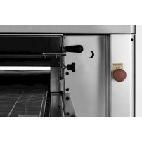 Taśmowy / przelotowy 1 poziomowy piec do pizzy o wydajności 67 pizz x 350mm na godzinę, szerokość taśmy 500mm, OEM TUNNEL TL105 