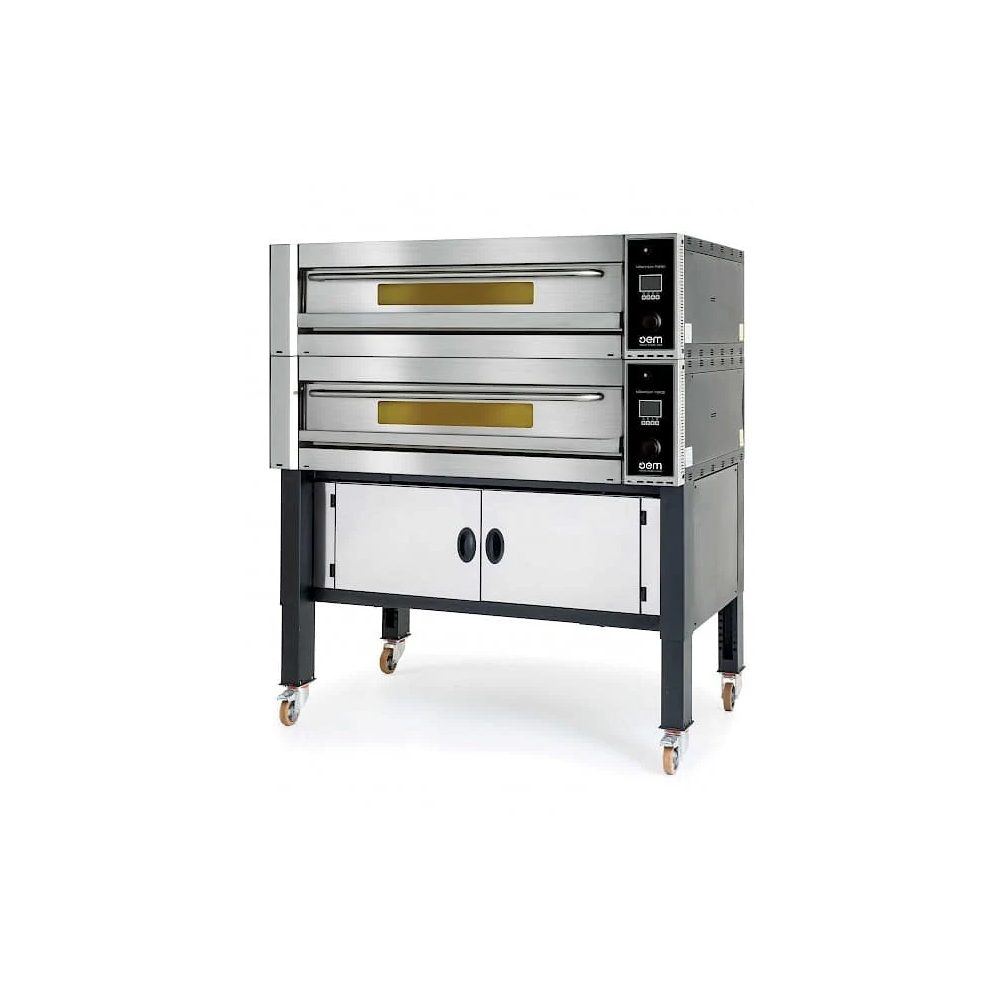 Piec do pizzy 2 komorowy, 2 x 4 x 350mm, 400V, drzwi otwieranie do góry, OEM VALIDO EVO 835A EM