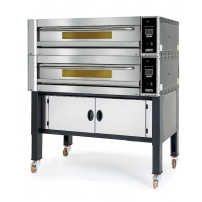 Piec do pizzy 2 komorowy, 2 x 4 x 350mm, 400V, drzwi otwierane do góry, sterowanie cyfrowe, OEM VALIDO EVO 835A DG