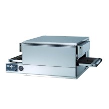 Taśmowy / przelotowy 1 poziomowy piec do pizzy o wydajności 38 pizz x 300-350mm na godzinę, szerokość taśmy 450mm, OEM TL-V45/1