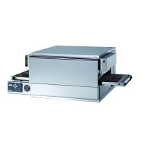 Taśmowy / przelotowy 1 poziomowy piec do pizzy o wydajności 38 pizz x 300-350mm na godzinę, szerokość taśmy 450mm, OEM TL-V45/1