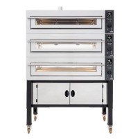Piec do pizzy 3 komorowy, 3 x 6 x 400mm, na podstawie, generator pary, sterowanie cyfrowe OEM SUPERTOP VARIO 640 L/3 VA