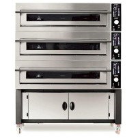 Piec do pizzy 3 komorowy, 3 x 4 x 350mm, na podstawie, sterowanie cyfrowe OEM SUPERTOP 435/3