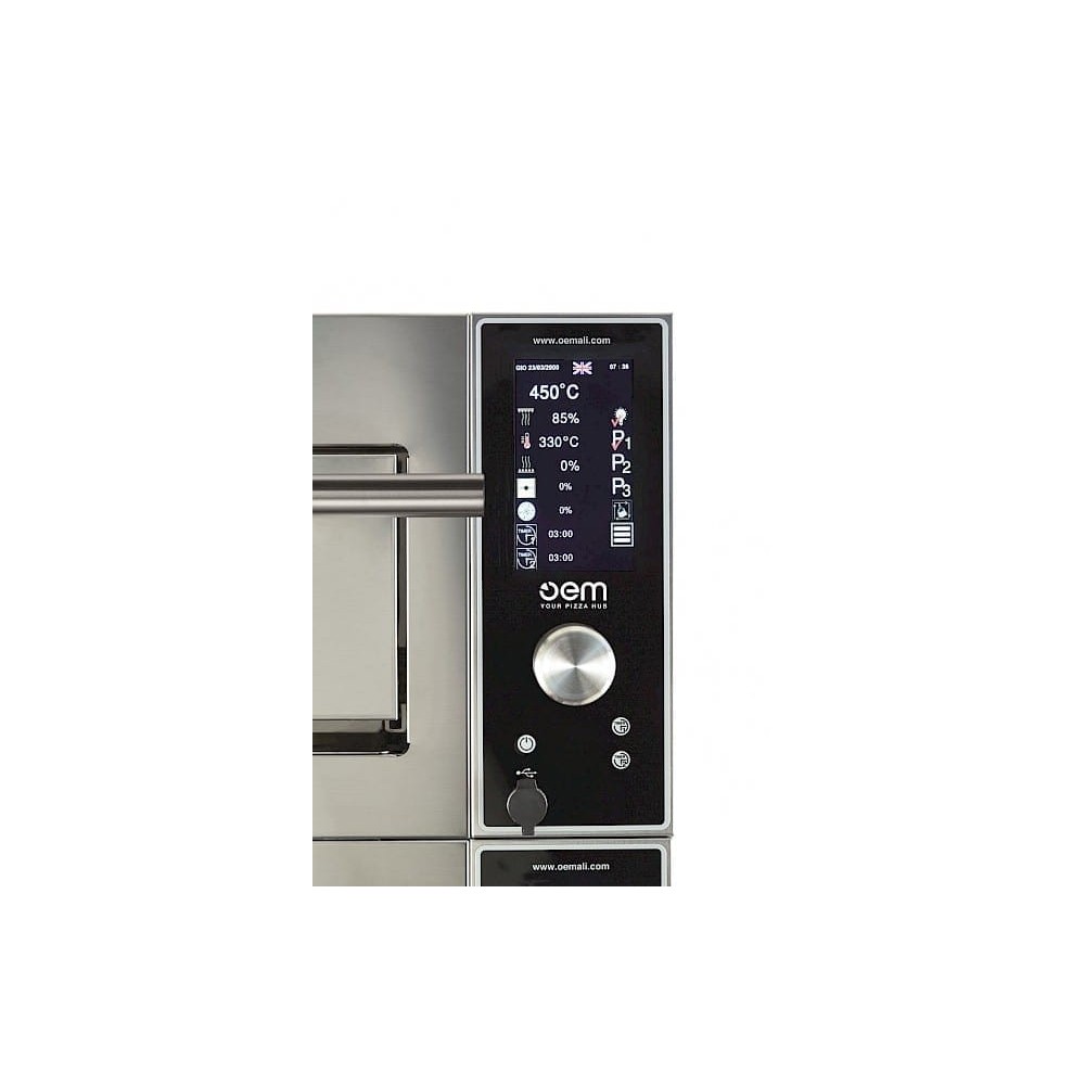 Piec do pizzy 1 komorowy, 6 x 350mm, na podstawie, piec głęboki, sterowanie cyfrowe OEM SUPERTOP 635L/1