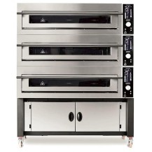 Piec do pizzy 3 komorowy, 3 x 6 x 350mm, na podstawie, piec głęboki, sterowanie cyfrowe OEM SUPERTOP 635L/3