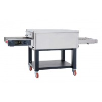 Taśmowy / przelotowy 1 poziomowy piec do pizzy o wydajności 124 pizz x 350mm na godzinę, szerokość taśmy 800mm, OEM TUNNEL TL108