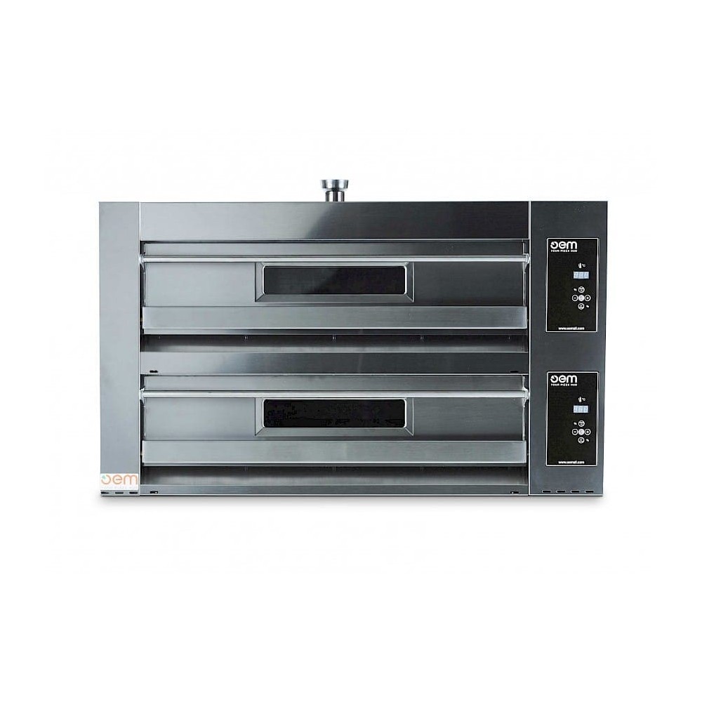 Piec do pizzy 2 komorowy, 2 x 4 x 300mm, 400V, sterowanie cyfrowe OEM DOMITOR 830 DG