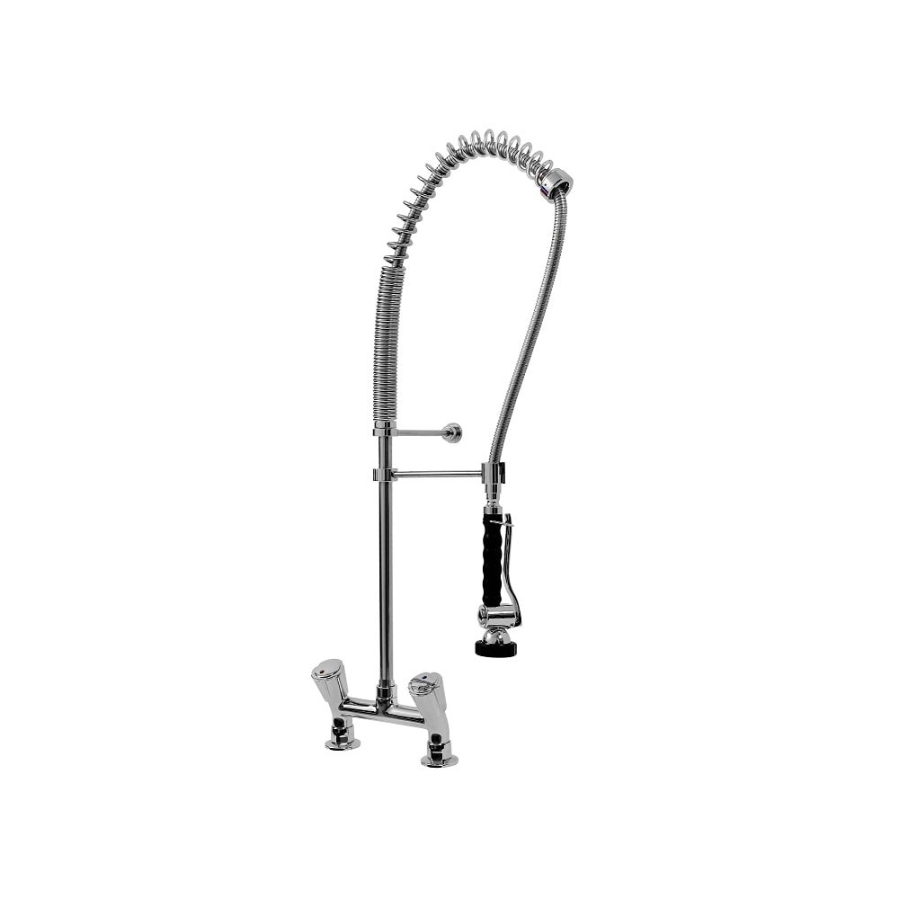 Bateria zlew.stojąca dwuotworowa - spryskiwacz Hydrostop OMEGA 03