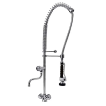 Bateria zlewozmywakowa stojąca - spryskiwacz + wylewka Hydrostop OMEGA 1.1