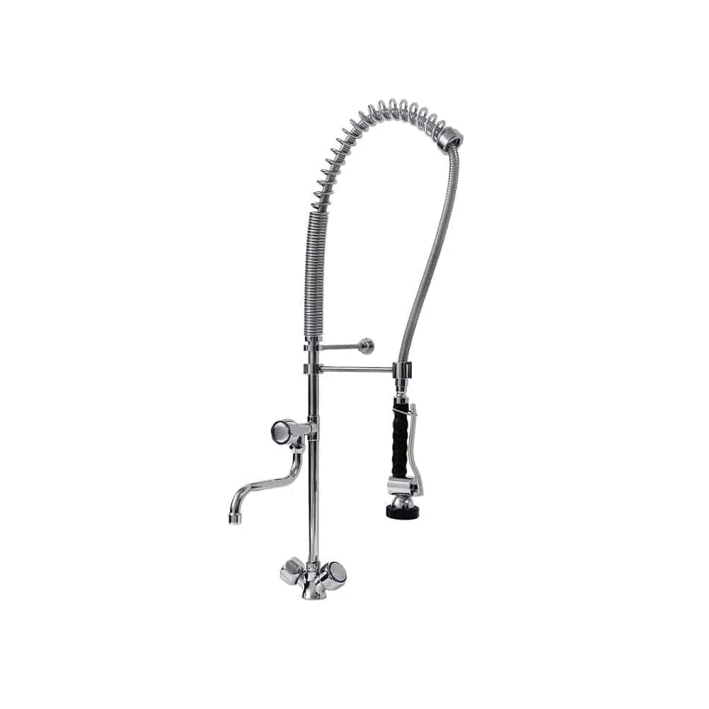 Bateria zlewozmywakowa stojąca - spryskiwacz + wylewka Hydrostop OMEGA 1.1