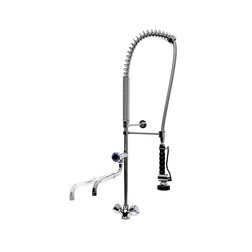 Bateria zlewozmywakowa stojąca - spryskiwacz + wylewka telesk. Hydrostop OMEGA 1.1/T