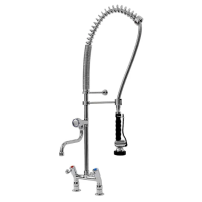 Bateria zlew.stojąca dwuotworowa - spryskiwacz + wylewka Hydrostop OMEGA 3R