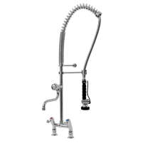 Bateria zlew.stojąca dwuotworowa - spryskiwacz + wylewka Hydrostop OMEGA 3R