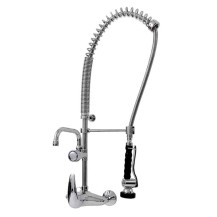 Bateria zlewozmywakowa ścienna - spryskiwacz + wylewka Hydrostop OMEGA 5