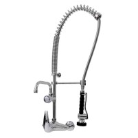 Bateria zlewozmywakowa ścienna - spryskiwacz + wylewka Hydrostop OMEGA 5