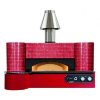 Piec do pizzy gazowy na gaz ziemny, 12 x 300mm / 9 x 350mm / 5 x 450mm, OEM VOLTAIRE RAVENNA MOSAICO MET