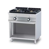 Kuchnia gazowa z szafką, 800x700x900, RM GASTRO PC2 - 78 G