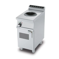 ﻿Kuchnia WOK indukcyjna elektryczna, 400x700x900, RM GASTRO PCIW - 74 ET