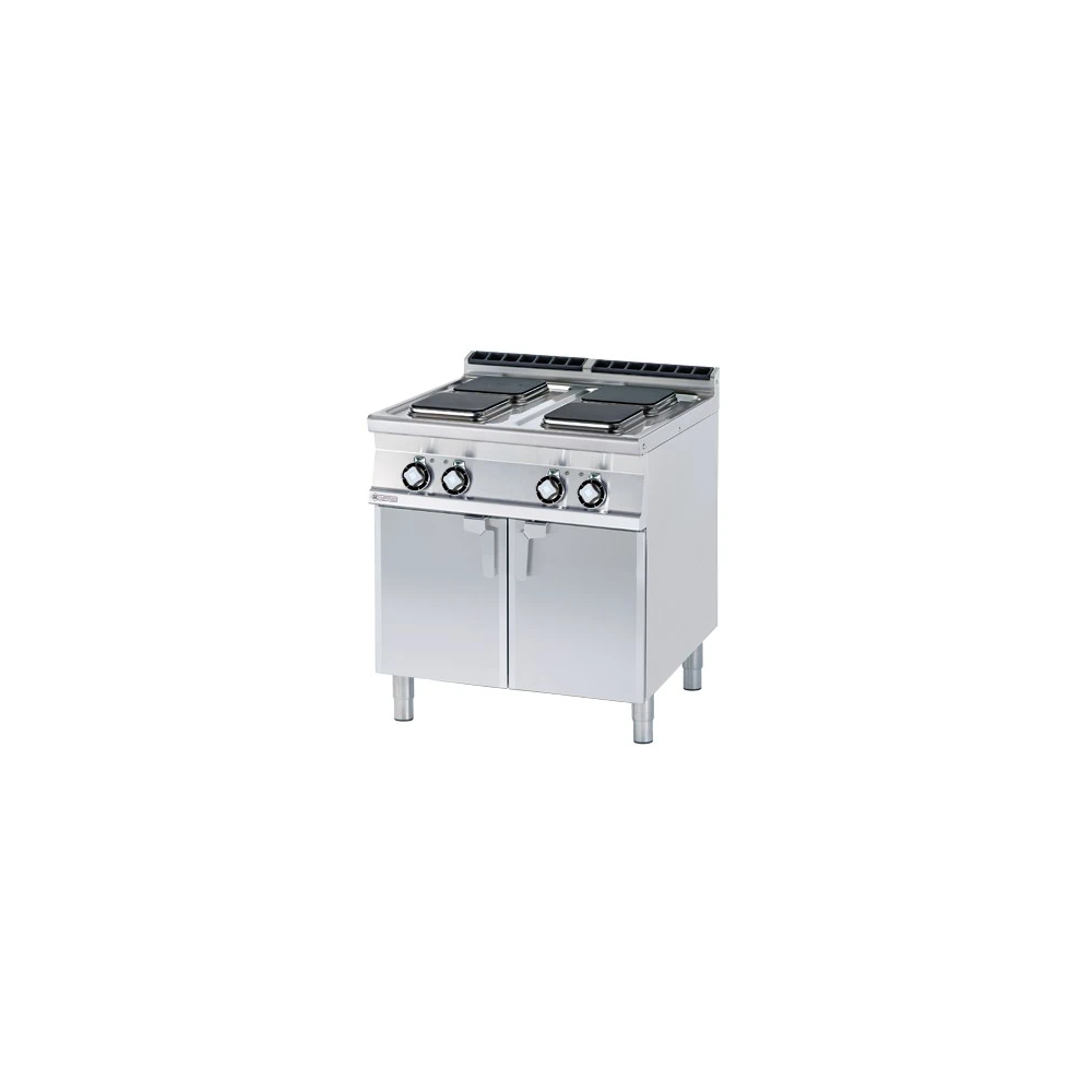 ﻿Kuchnia ﻿z szafką elektryczna, 800x900x900, RM GASTRO PCQ - 98 ET