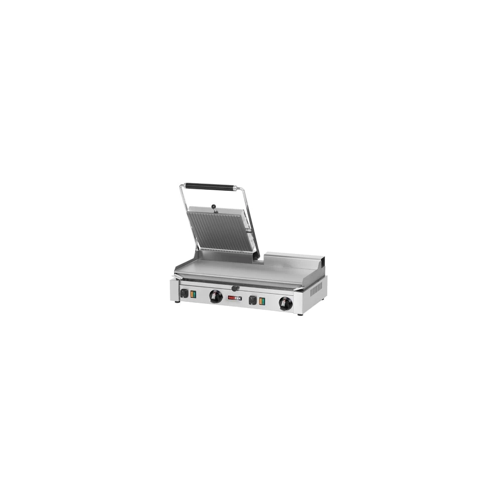 Grill kontaktowy podwójny gładki, 614x405x182, REDFOX PD - 2020 LSL
