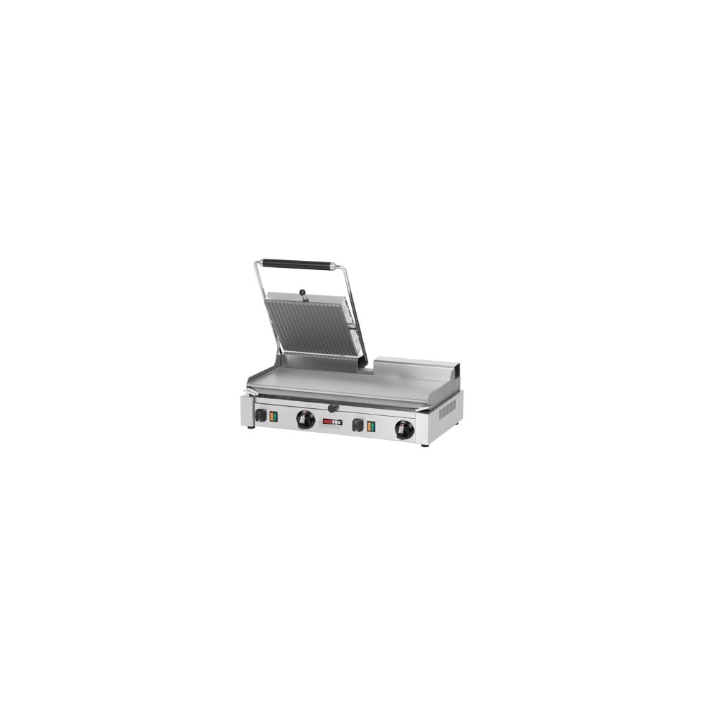 Grill kontaktowy podwójny gładki, 614x405x182, REDFOX PD - 2020 LSP