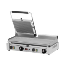 Grill kontaktowy podwójny pół na pół, 614x405x182, REDFOX PD - 2020 MSP